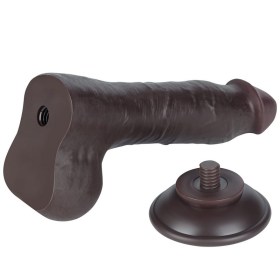 Realističnan crni dildo sa pomerivom kožicom 21cm  Lvtoy00743-3